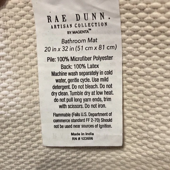 NWT Rae Dunn BOO Halloween Bath Mat - Picture 5 of 5